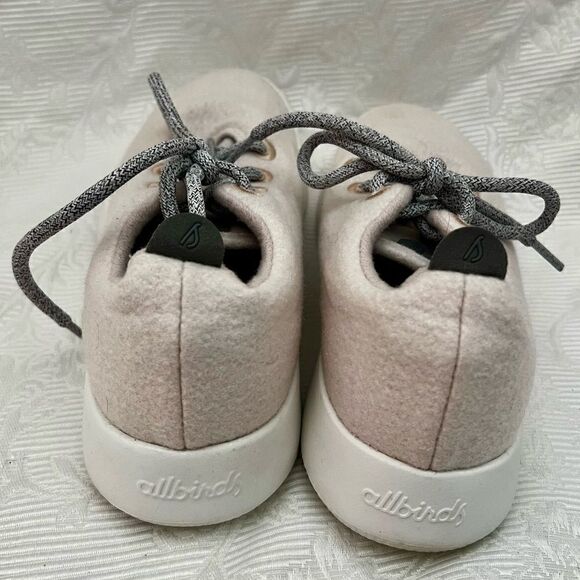 Allbirds Wool Runner Tennis Shoes Sz 10 White Gray - Picture 4 of 8